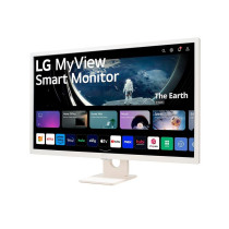 Monitor LG 32" MyView Smart 8ms, 60Hz, IPS, Bluetooth Branco 32SR50F-W