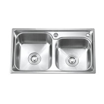 Pia Dupla de Cozinha Inox 68x39x20 Belcca PCD201-01
