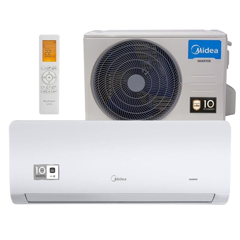 Ar Condicionado Split Springer Midea Hi Wall Xtreme Save Connect Inverter 18.000 BTU/h Monofásico Frio Branco 42AGVCI18M5 220V