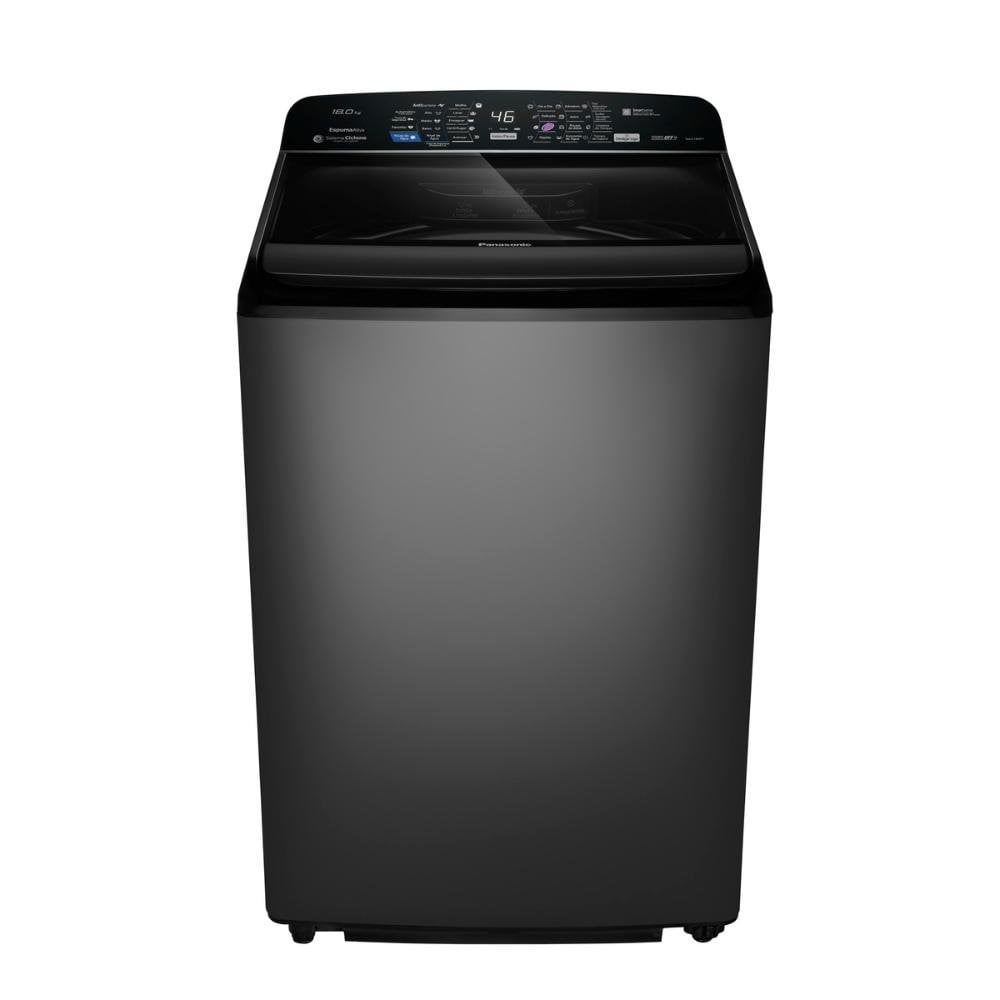 Máquina De Lavar Panasonic 18kg Sistema de Lavagem Ciclone e Antibactéria Titanium F180P7TB - 220V
