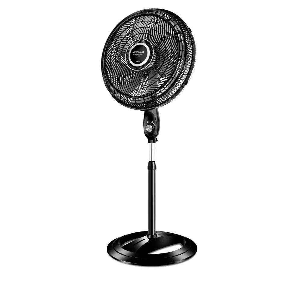 Ventilador De Coluna Mondial Super Turbo 8 pás 150W 50Cm Preto e Prata VTX-50C-8P - 127V