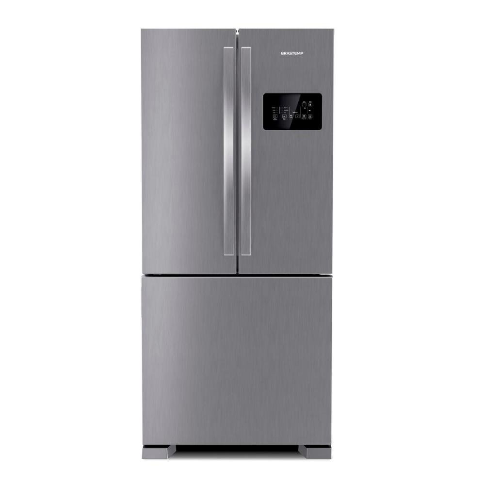 Geladeira Brastemp 554 Litros Frost Free Side Inverse 3 Portas Inox BRO85AK - 220V
