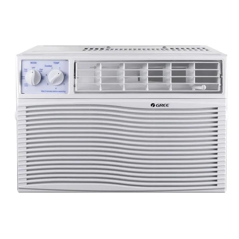 Ar Condicionado De Janela Gree 21.000 Btus/h Frio Monofásico Mecânico Cinza Claro GJC21BM-D3NMND2A - 220V