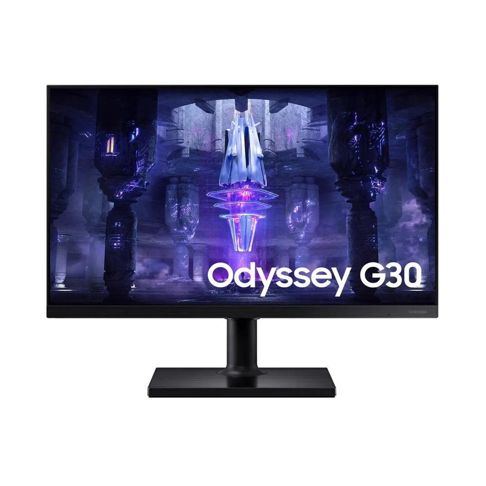 Monitor Gamer Samsung Odyssey G30 24" LED, Full HD, 144H, 1ms, HDMI, DisplayPort, FreeSync Premium, VESA - LS24BG300ELMZD