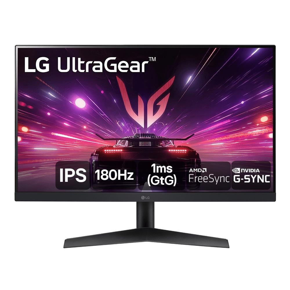 Monitor LG Gamer UltraGear 24",180Hz, 1ms, IPS, Full HD, HDMI, AMD FreeSync, Preto - 24GS60F-B