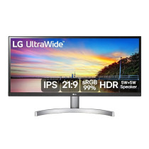 Monitor LED 29" LG Ultrawide, HDR, IPS, Full HD 2560x1080, Som integrado, modo jogo, 75Hz - 29WK600-W