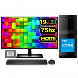Computador Completo Intel Core i5 8GB SSD 240GB Monitor LED 19.5" HDMI EasyPC Go