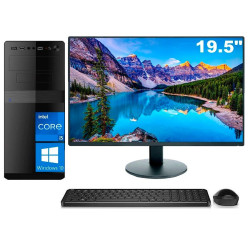 Computador Completo Intel i5 8GB SSD 480GB Windows 10 Monitor 19.5" EasyPC