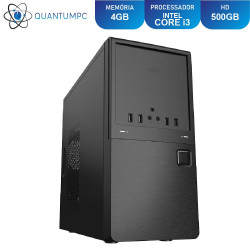 Computador PC CPU Intel Core i3 4GB HD 500GB HDMI FullHD Áudio 5.1 canais Quantum Star
