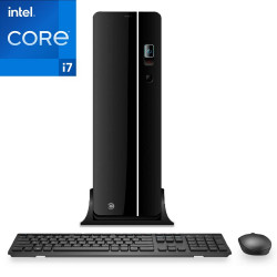 Computador Slim Intel Core i7 16GB SSD 240GB Wifi mouse e teclado sem fios CorPC
