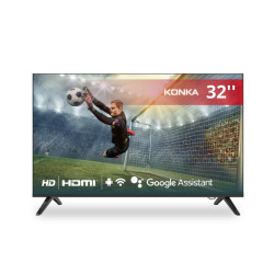 Smart TV Konka LED 32" Design sem bordas, Google Assistant e Android TV com Bluetooth KDG32