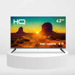 Smart TV 43" Full HD, HDR, tela sem bordas, Android 11, Sistema Ultrasound, design Slim, Processador Quad Core, Espelhamento de tela, HQ HQSTV43N