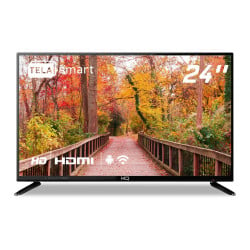Smart TV LED 24" HQ 2 HDMI 2 USB WI-FI Androind 11 e Processador Quad Core