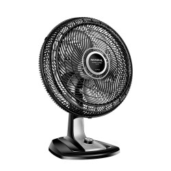 Ventilador De Mesa Mondial Super Turbo 8 Pás 140W 40Cm Preto e Prata VTX-40-8P - 220V